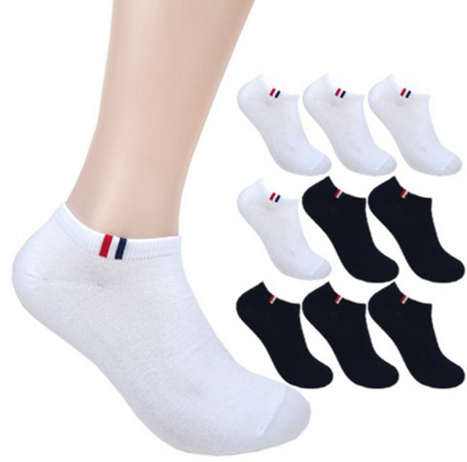 더베이직 남성용 프리미엄 포인트 스니커즈 발목 양말 10켤레