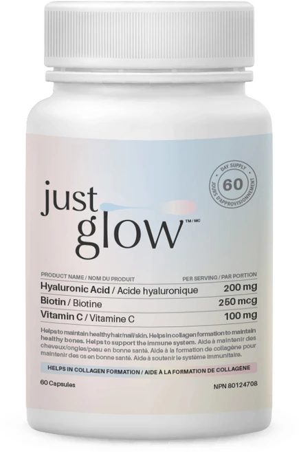 저스트글로우 히알루론산 비오틴 비타민C, 1개, 60정 - 쿠팡