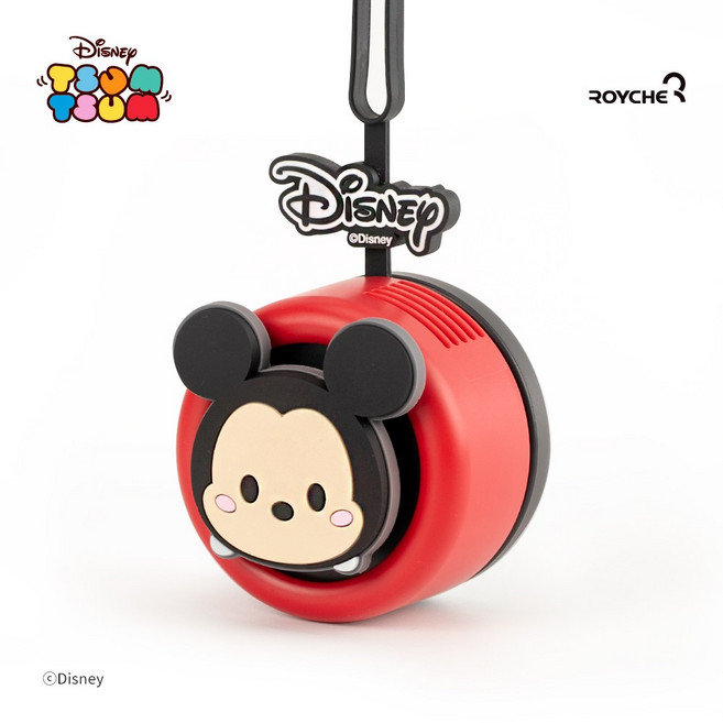 로이체 디즈니 휴대용 날개없는 안전한 목걸이 선풍기, DSNY-RNF-A-MK, 미키마우스