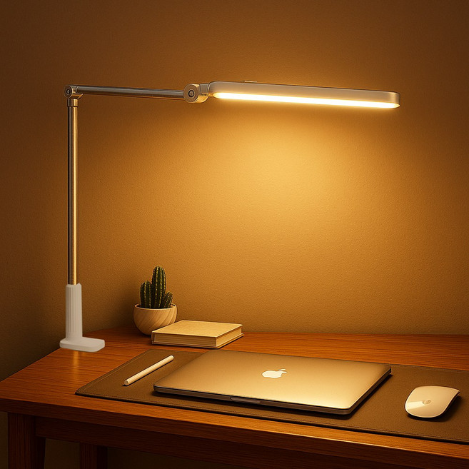 리와트 시력보호 프리앵글 LED 스탠드 조명 플리커프리 집게형 공부등 독서등 LC-98