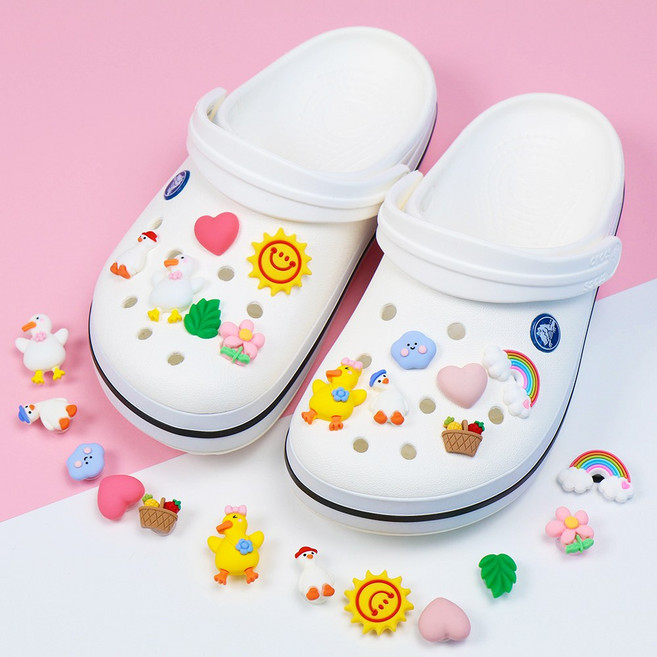 [UBX] 파츠의 정석 신발 실내화 슬리퍼 꾸미기 캐릭터 입체 파츠 세트 리본 동물