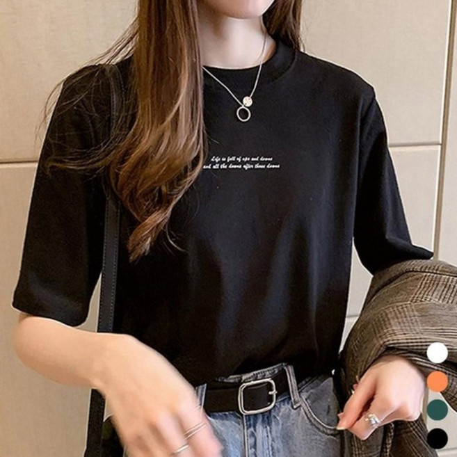 직장인 40성 반팔 20대 데일리 박스티 티셔츠