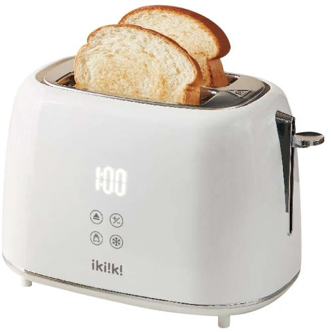 iki!k! 七段烘烤設定 加寬雙槽口 解凍功能 附贈烘烤架, 日式烤麵包機 IK-ET3301
