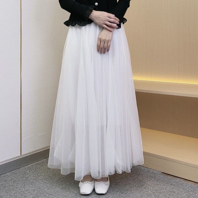 網紗裙 720度大擺裙 A字長款裙
