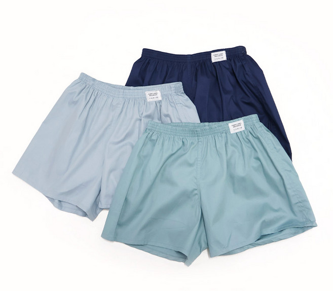 물랑루즈 주니어 프레드릭 40수 순면 트렁크 사각팬티 3종 세트