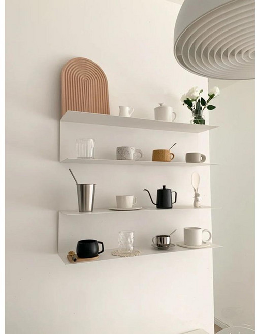 주방 DIY 선반 카페 벽 걸이 선반장 다용도 인테리어 베란다 거치대 diy 책장 진열대, 화이트 40x15x20 2개, 화이트 40x15x20 2개