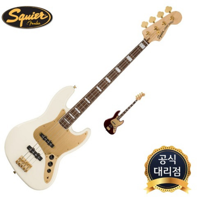 스콰이어 40TH ANNIVERSARY JAZZ BASS GOLD EDITION, RUBY RED METALLIC, 1개