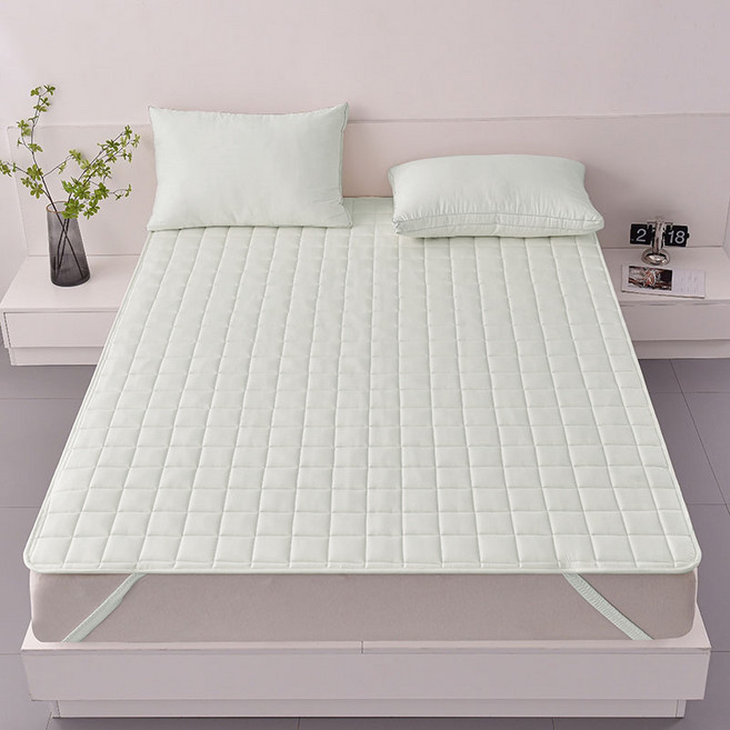 소리프 순면 누빔 침대패드 항균 알러지케어 사계절, 아이보리
