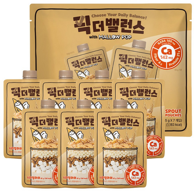 픽더밸런스 단백질 쉐이크 시리얼라떼, 7개, 45g