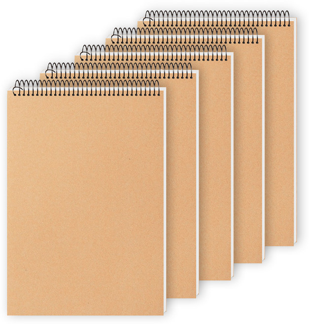 클라리온 크로키북 드로잉북 무지 스케치북 16절 130g 40매 상철 5권