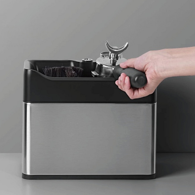 sd커머스 자동 포터필터 청소기 원두 넉박스(블레이드 브러쉬포함), 1개, 스텐