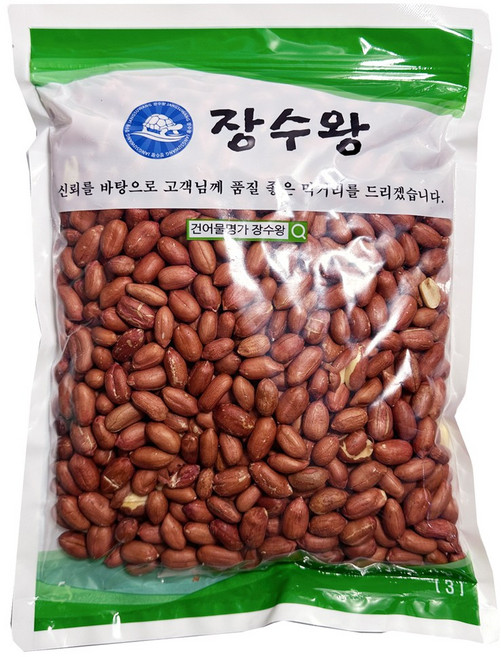 장수왕 국산 볶음땅콩 500g /매일 볶는 햇땅콩 생땅콩 견과류 간식 안주, 1개