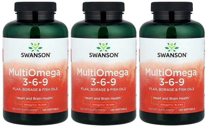 스완슨 멀티오메가 3-6-9 2400mg 소프트젤, 120정, 3개 - 쿠팡