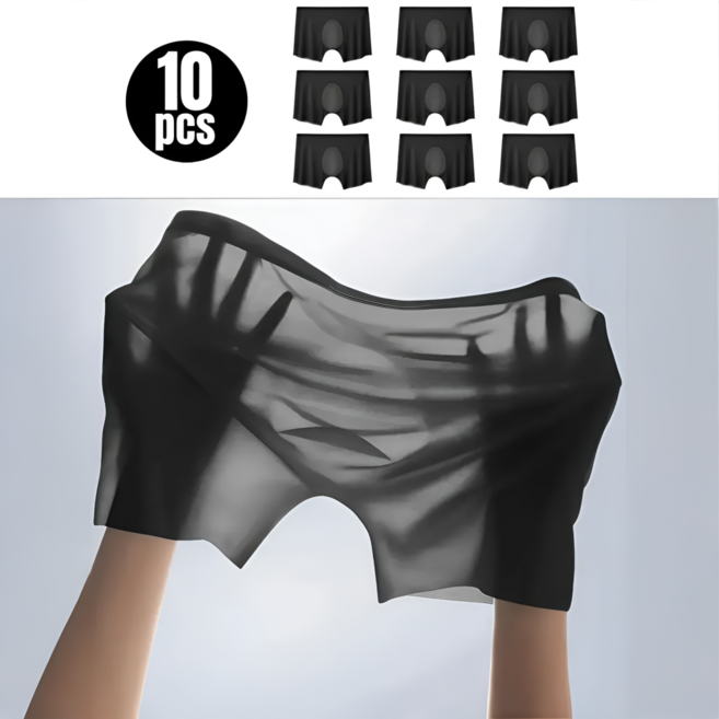 남성용 여름 쿨링 무봉제 심리스 아이스 드로즈 팬티 10개입