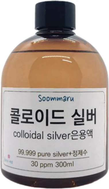 숨마루 콜로이드실버 은용액 은이온수 콜로이달실버 30ppm 300ml, 1개 - 쿠팡