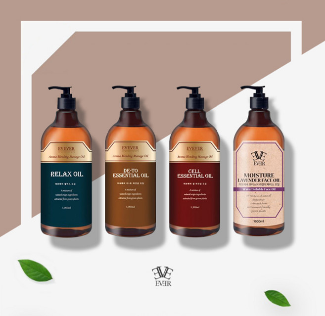 이브에버 마사지오일 블랜딩 아로마오일 1000ml 대용량 릴렉스 디토 셀에센셜 바디 커플 마사지, 릴렉스 오일, 1개, 1L