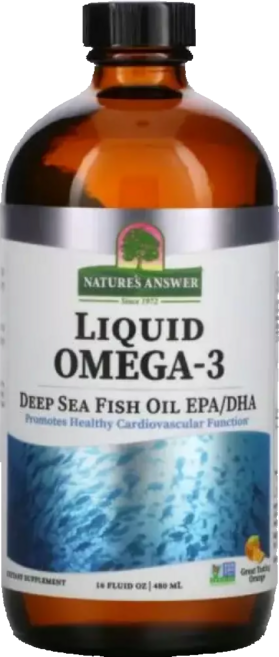 네이처스앤서 리퀴드 액상 오메가 - 3 딥 씨 피쉬오일 오렌지 480ml Liquid Omega Deep Sea Fish Oil EPA/D, 1개