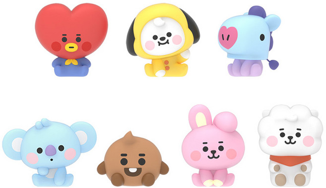 BT21 우주스타 베이비 모니터 피규어, 타타 (RFG-BT21-BABY-TT), 1개
