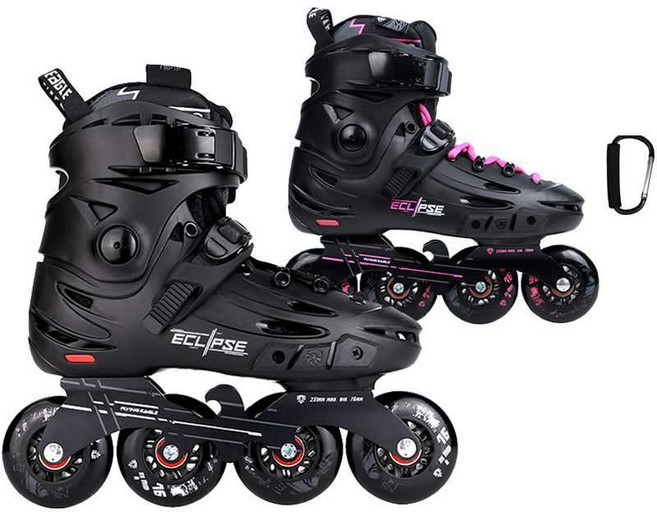 플라잉 이글 롤러 인라인 스케이트 F5S 성인 어른용, 37/ 다크 그레이 블랙 파우더 선물 가방, 1개