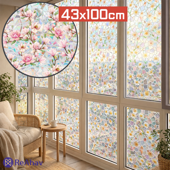 레아하브 루센티아 스테인글라스 시트지, [04] 파스텔핑크블라썸