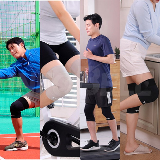 [인포벨 홈쇼핑]이정빈 원장 입는테이핑 4세대 테이핑테크 무릎집중형 보호대 베이지 운동 관절 여성 남성 보호대, 1세트