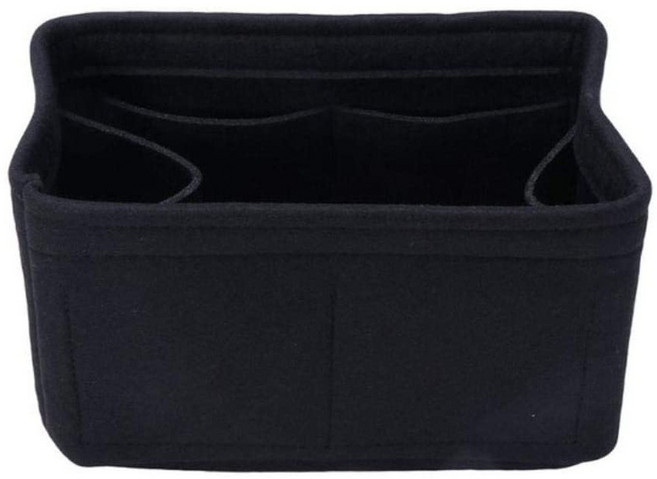 코치가방 이너백 파우치 가방속 정리 백인백 가방수납정리, 26*15*14센티미터, 검은색