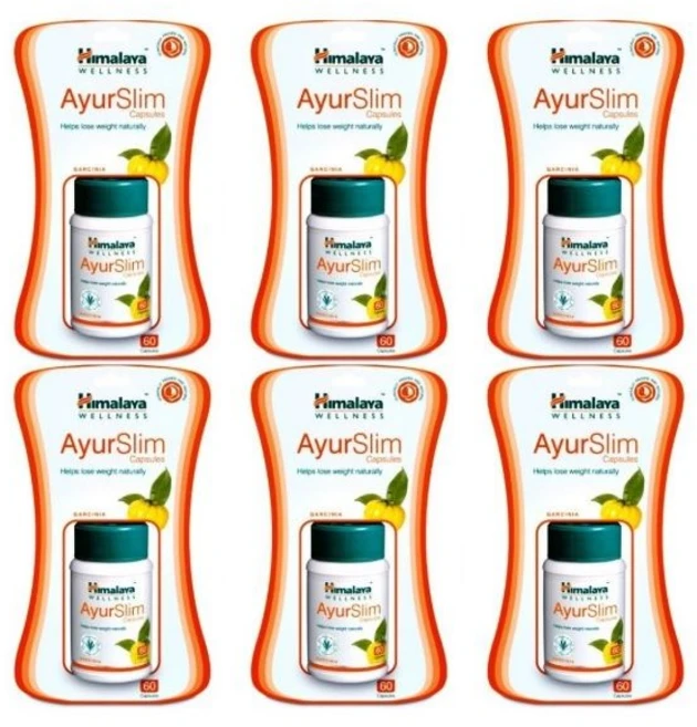 인도정품 안전하고 천연적인 아유르베다 슬리밍 다이어트 솔루션을 위한 히말라야 AyurSlim 아유르슬림 60정x6팩, 6개, 60정 - 쿠팡