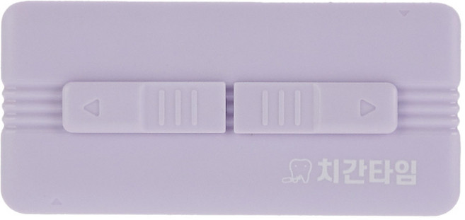 치간타임 트윈라인 치실 얇은 400D 어금니치실 전용케이스, 1개, 10개입, 20cm, 라임케이스