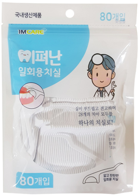 다누리 이펴난 일회용치실 국내생산, 1개, 80개입