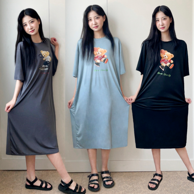 라라로엔픽 시원한 쿨 99빅사이즈 홈원피스 6종