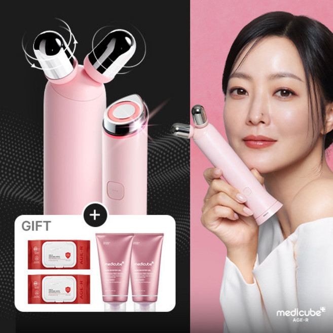 메디큐브 부스터프로미니+V롤러 (핑크), 핑크, 메디큐브 에이지알 부스터 프로 미니 플러스