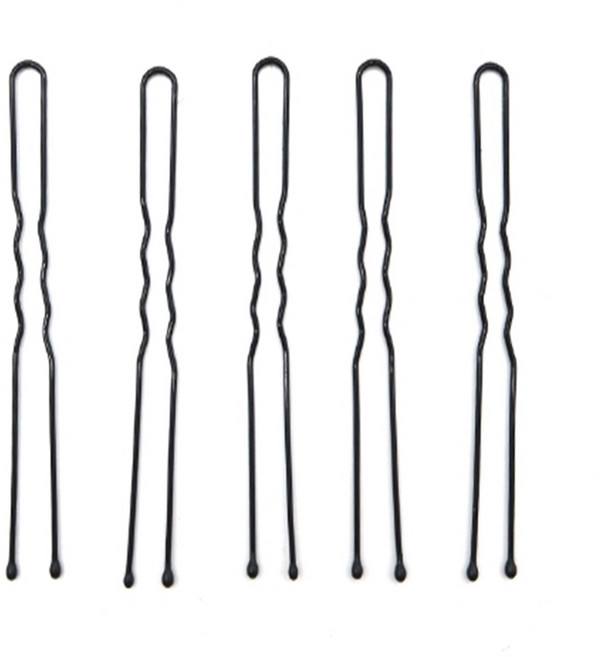 7cm 헤어올리는실삔 웨딩머리하기 고정장식핀 헤어샵 u형 보이지않는블랙 철재 16개