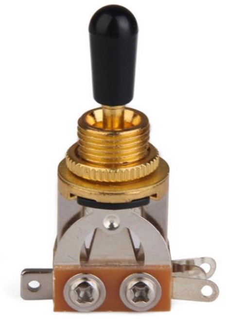 3웨이 기타 셀렉터 픽업 토글 스위치 (Les Paul 용 팁 캡 포함) 새로운 액세스, 금, 1개