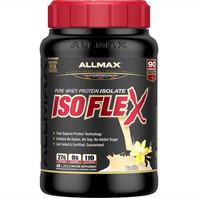 Allmax 아이소플렉스 퓨어 웨이 프로틴 아이솔레이트, 바닐라(Vanilla) - 쿠팡