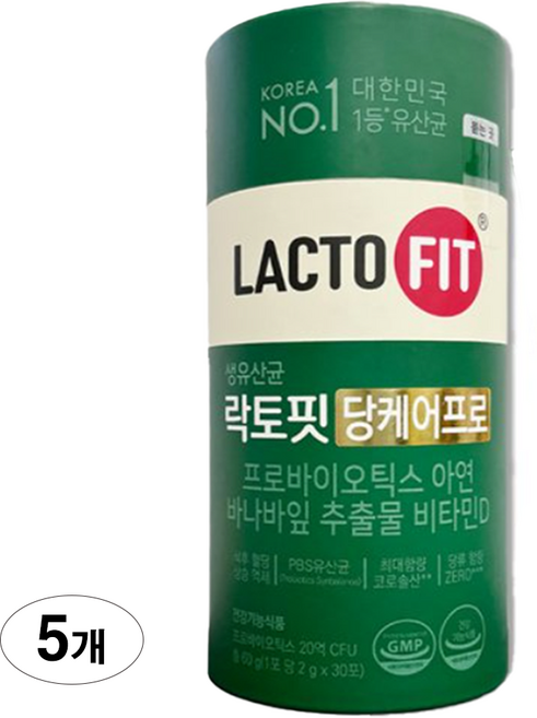 락토핏 종근당건강 당케어 프로 30p, 30회분, 5개