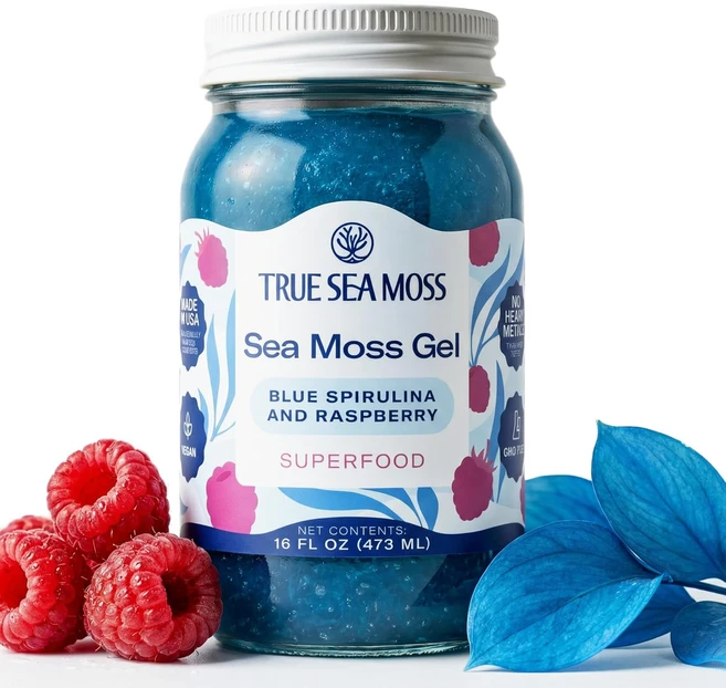트루씨모스 씨 모스 젤 - 블루 스피룰리나 씨 모스 젤 473ml - 미국산 - 아이리쉬 씨 모스 젤, 473g, 1개 - 쿠팡