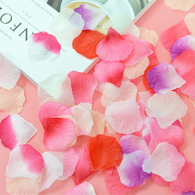 브로키 조화꽃잎 장미꽃잎 파티 브라이덜 플라워샤워 기타파티소품, 오렌지, 1개