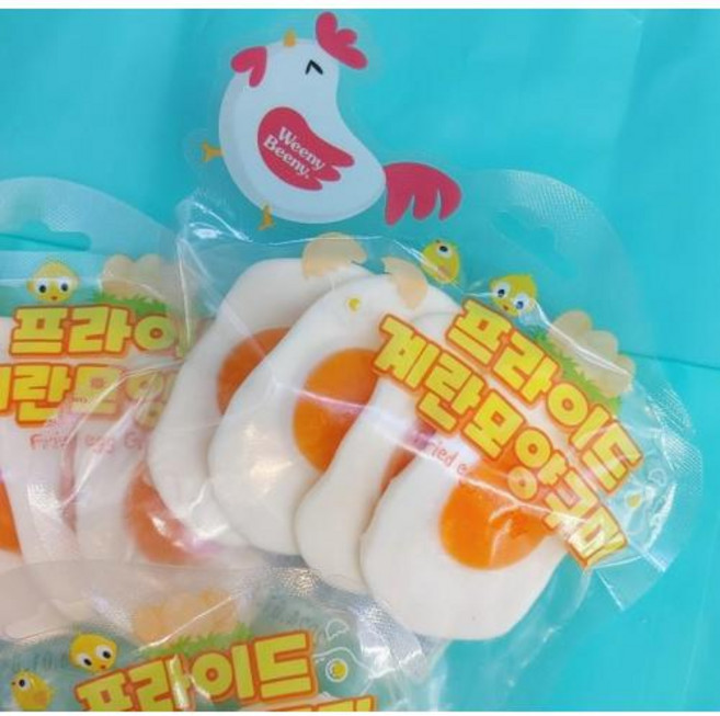 프라이드 계란모양구미 아기간식 키즈카페간식 아기젤리, 1개, 90g