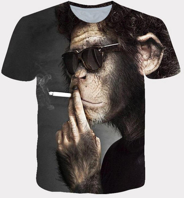 원숭이티셔츠 티셔츠 주문제작 고릴라 웃긴 반팔 2개세트