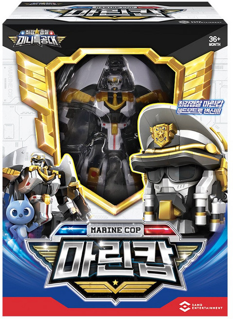 MINIFORCE 迷你特工隊 MARINE COP 驚濤戰警 變形機器人玩具, 1個