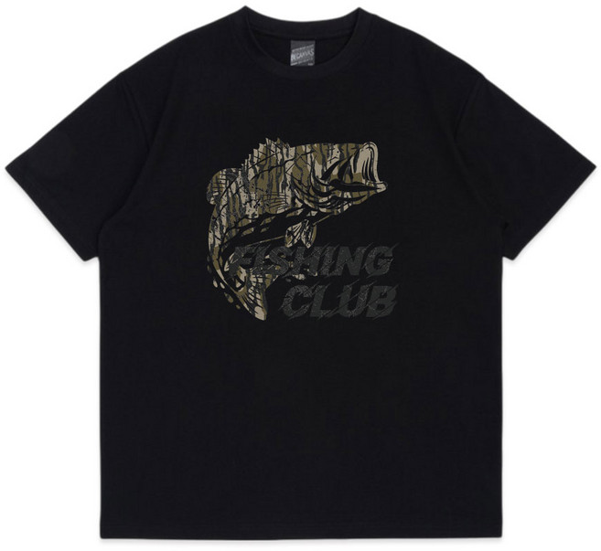 베스 루어 낚시복 기능성 루즈핏 반팔티셔츠, 블랙