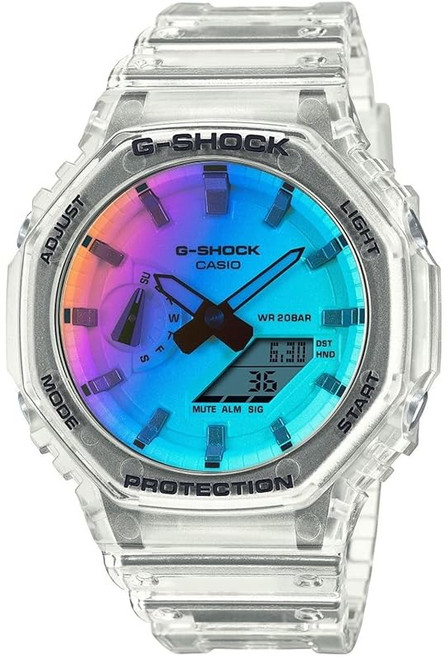 G-SHOCK GA-2100SRS-7A 카시오크 이리데센트 레인보우 스켈레톤 손목시계 일본 정품