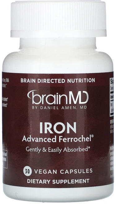 브레인MD BrainMD 철분 베지 캡슐 30정캡슐 1정당 25mg138372원산지:기타, 브레인MD BrainMD, 철분, 베지 캡슐 30정캡슐, 1 - 쿠팡