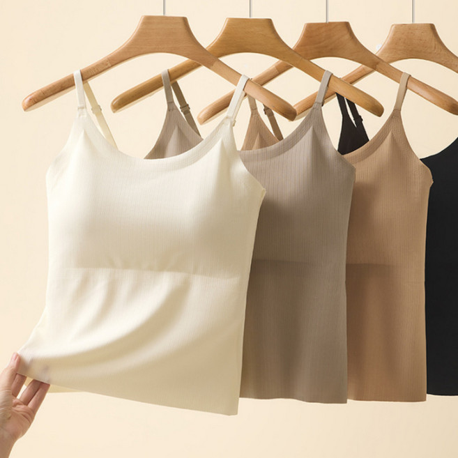 씨엠 여성 심리스 브라캡 캡내장 나시