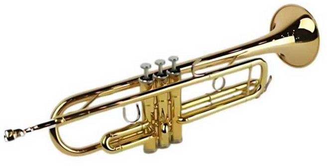 야마하 트럼펫 연습용 입문 레슨 학생 취미 공연 교육, 1개