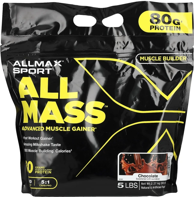 올맥스 Sport 모든 질량 고급 머슬 게이너 초콜릿 2.27kg(80oz), 1개, 2.27kg, 2.27kg - 쿠팡
