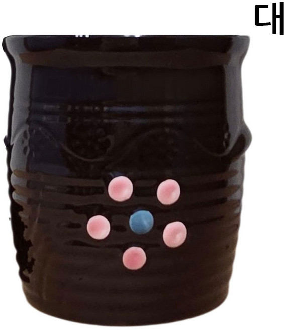 비시몬 물빠짐 도자기 수저통 항아리 수저 꽂이 보관통, 1개, (대)단일색상