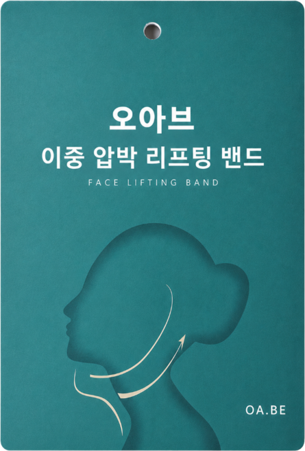 오아브 리프팅밴드 얼굴 V라인 턱살, 1개, 핑크