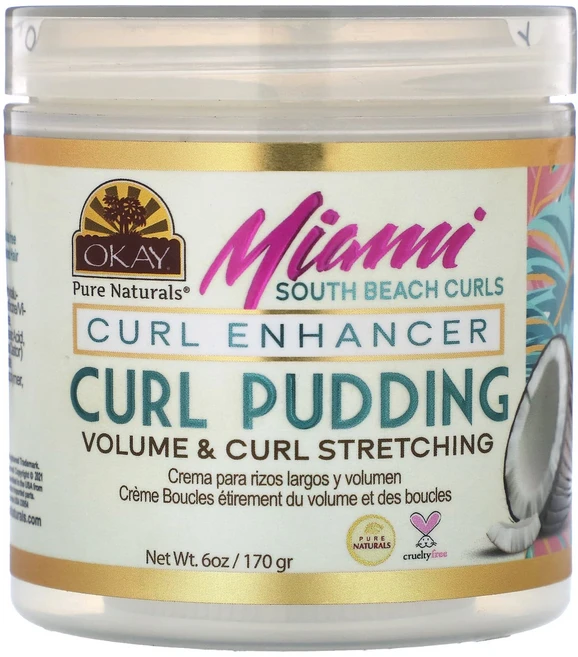 오케이 퓨어 내추럴스 마이애미 사우스 비치 컬 컬 푸딩 6온스(170g) OKA-47033 - 쿠팡