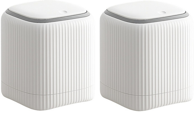 1+1 주니로와 원터치 미니휴지통, 화이트사각